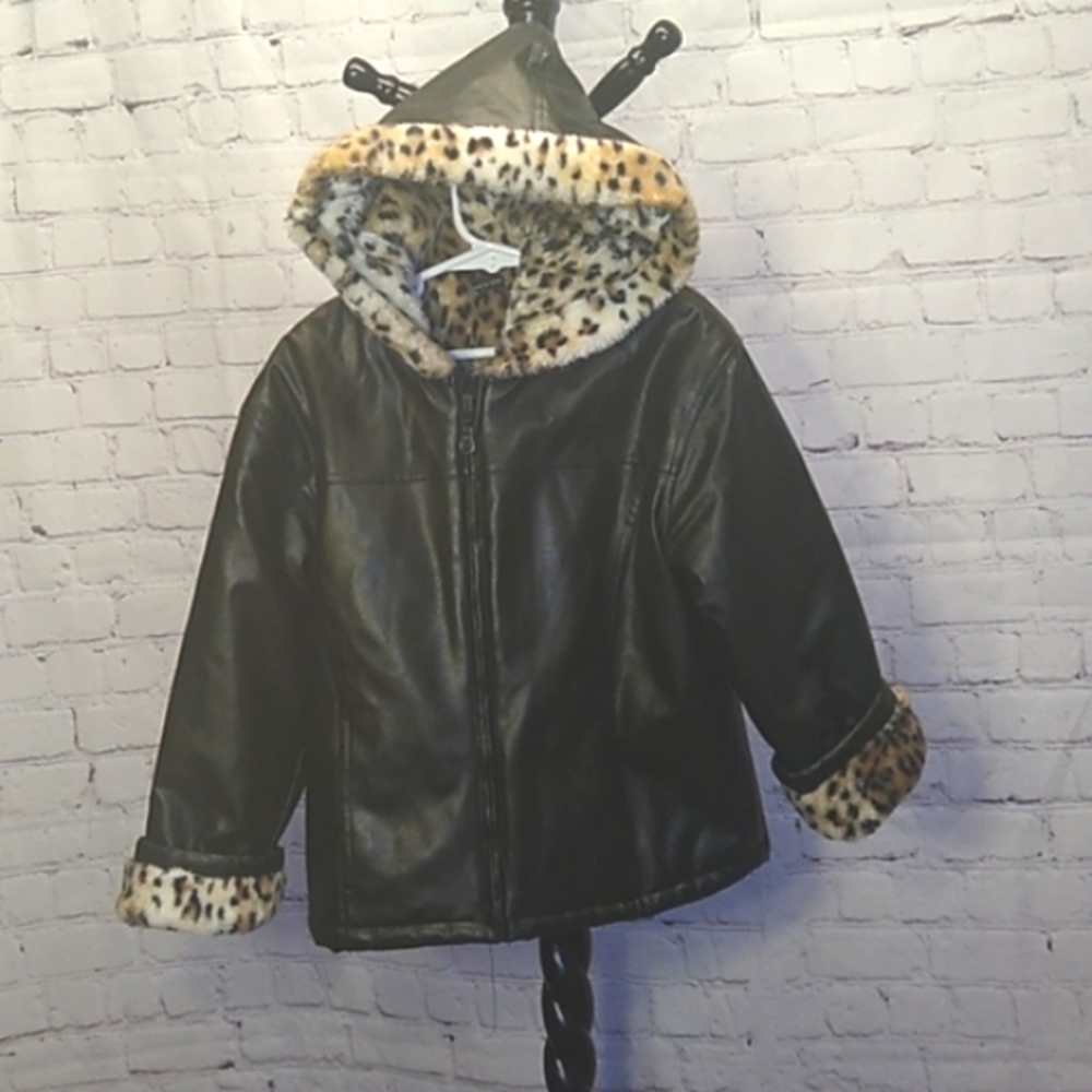 Faux-Leather Coat
